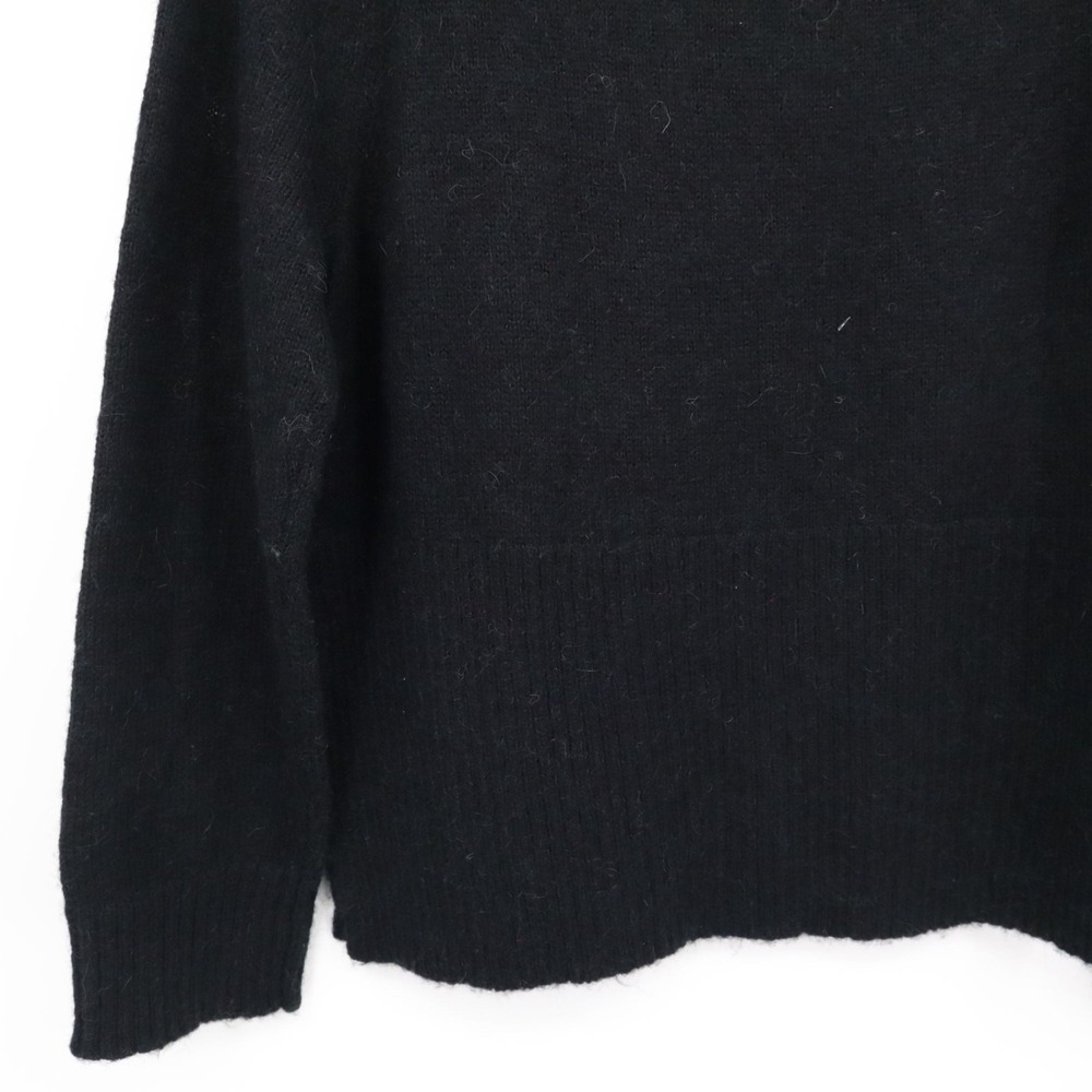 J. Crew High Rib Alpaca Wool Sweater Women XS Black Modern Classic Versatile NWT - Picture 10 of 14